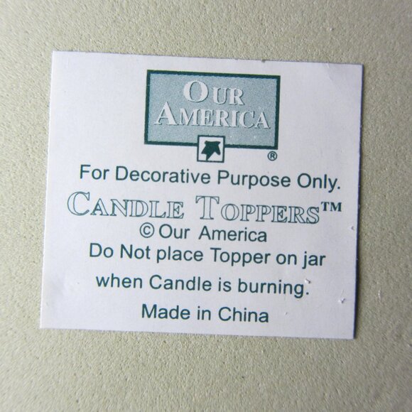 plum pudding candle topper snowman skiing NIB (W3496) - Picture 6 of 6